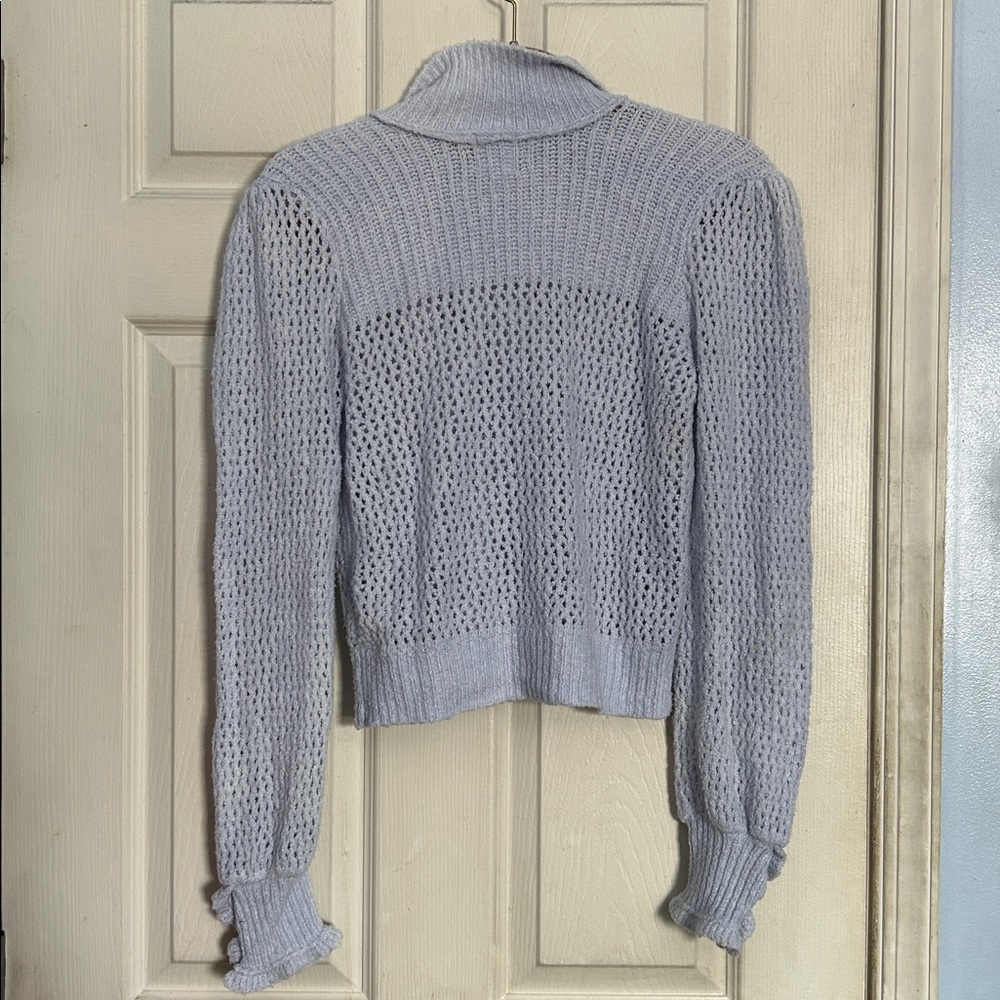 Free People Care Snowdrift Pullover color Peri Ice size XS - Picture 3 of 5